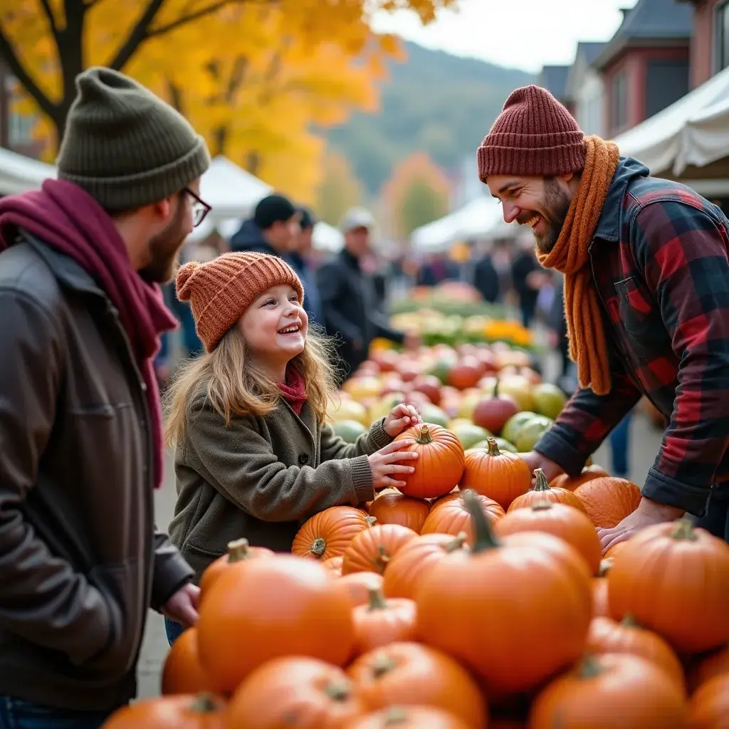 Пикник на траве среди осенних цветов в парке